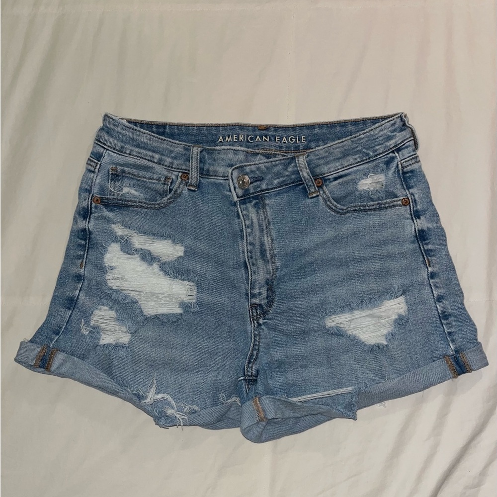 American Eagle Outfitters Crossover  Denim Mom Shorts